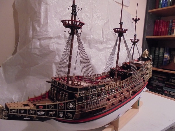 245. Lower mast Ratlines complete 17-6-2018.JPG