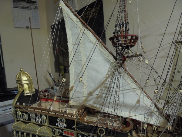299. Lateen sail installed. Jan. 2020.JPG