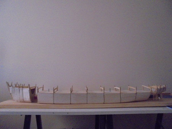 78. 3 hull sections trial fitted.JPG