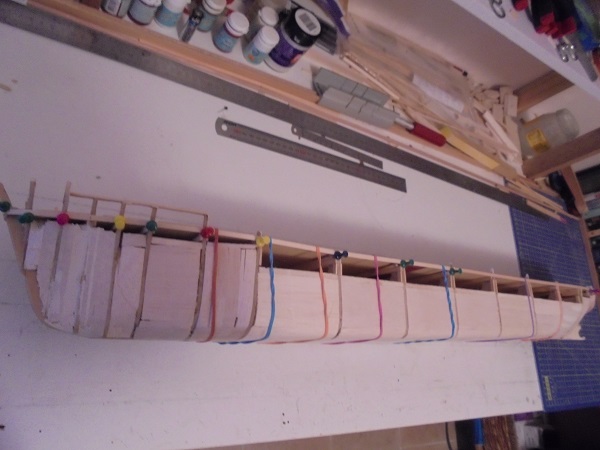 112. 1st guide plank installed. June 2021.JPG