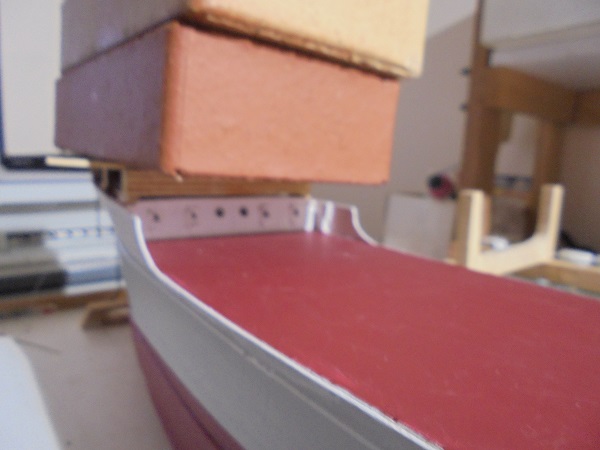 159. Fitting Fore-deck with some gentle persuasion Apr 22.JPG
