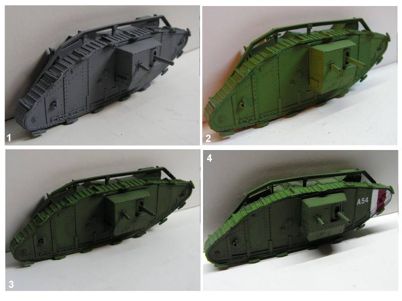 MkIV Tank Painting and Weathering 1pic.JPG