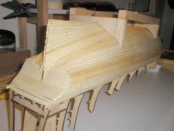 1. Lower Hull planking completed 19-9-2014.JPG