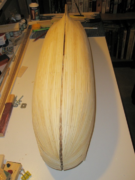 19. start sanding bottom. 3 Nov 2014.JPG
