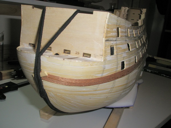 49 start of planking aided by elastic bands.JPG