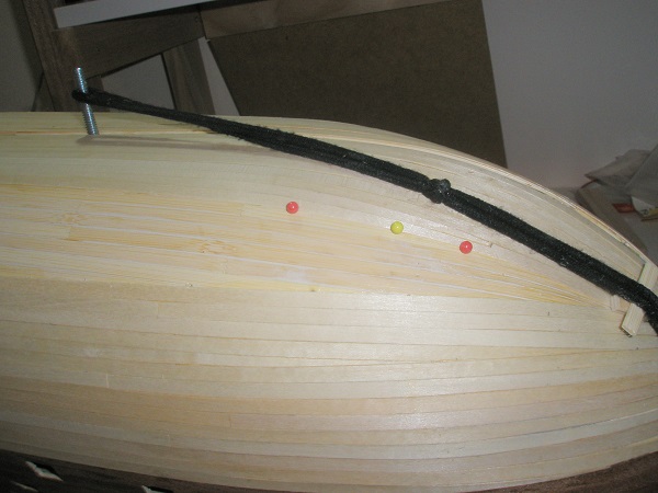 64. holding down planks method on bows.JPG