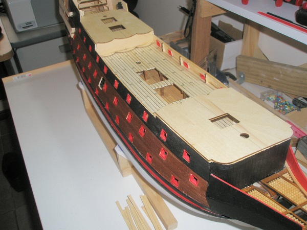 114. Forecastle & Quarter decks fitted 25-6-15.JPG