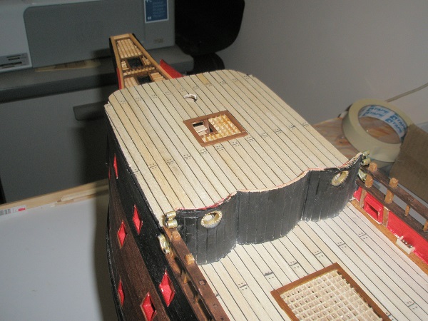 153. F'wd deck grating and stairs fitted.JPG