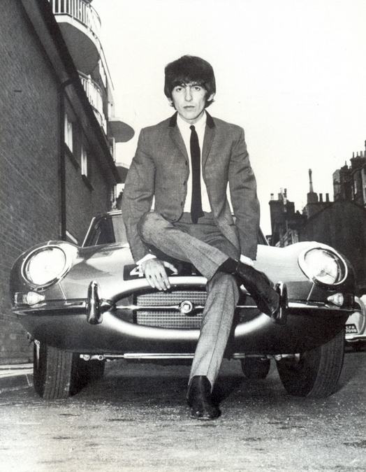 GeorgeHarrisonGeorgewithcar.jpg